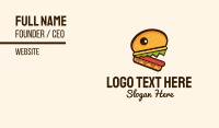 Hamburger Burger Monster Business Card Image Preview