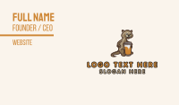 Cat Coffee Cup Business Card Image Preview