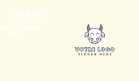 Happy White Cow Business Card Image Preview