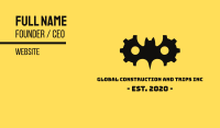 Black Cog Bat Business Card Image Preview