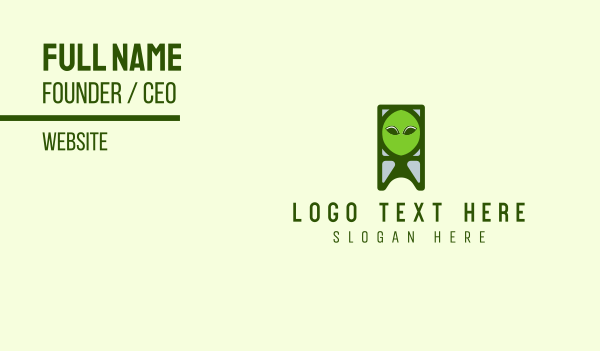 Alien Creature Business Card Design Image Preview