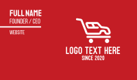 Automobile Shopping Cart Business Card Image Preview