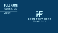 Tech Monogram I & F Business Card Preview