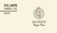 Sakura Flower Badge Business Card Image Preview