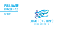 Musical Song Notes Business Card Image Preview