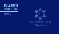 Radial Breeze Lettermark Business Card Image Preview