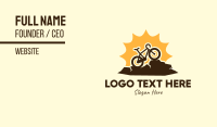 Sunny Mountain Bike Business Card Image Preview