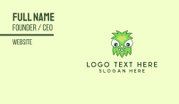 Cute Green Monster Business Card Design