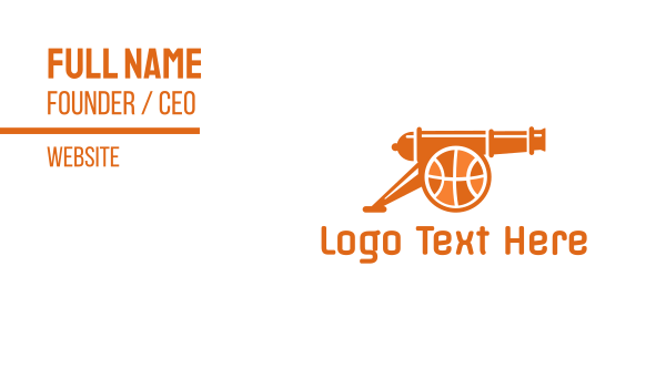 Basketball Cannon  Business Card Design Image Preview
