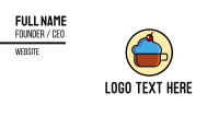 Cloud Coffee Mug Business Card Image Preview