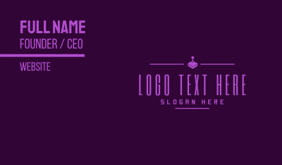 Retro Gaming Console Text Business Card Image Preview