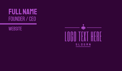 Retro Gaming Console Text Business Card