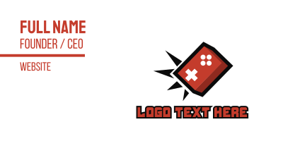Game Brick Smashers Business Card