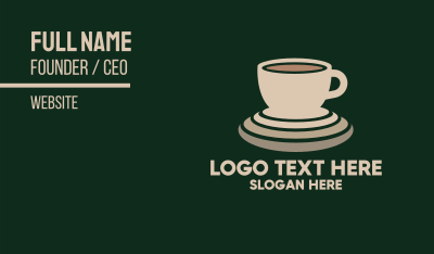 Coffee Beverage Business Card