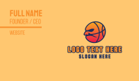 Grumpy Basketball Mascot  Business Card Image Preview