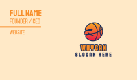 Grumpy Basketball Mascot  Business Card Image Preview