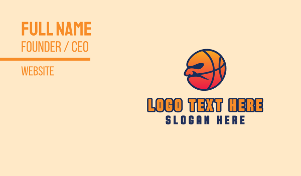 Grumpy Basketball Mascot  Business Card Design Image Preview