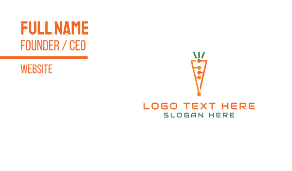 Carrot Tech Business Card Design Image Preview