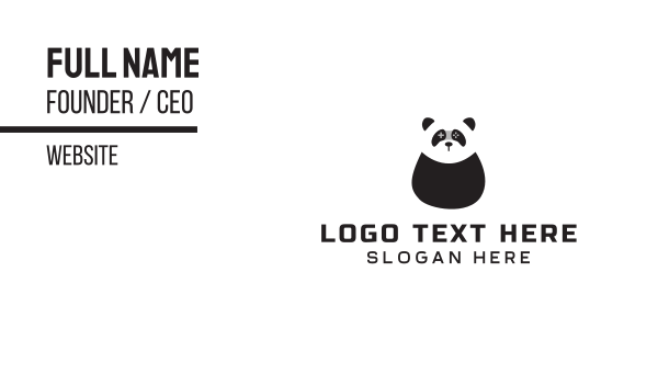 Panda Gaming Mascot  Business Card Design Image Preview