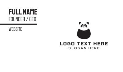 Panda Gaming Mascot  Business Card Image Preview