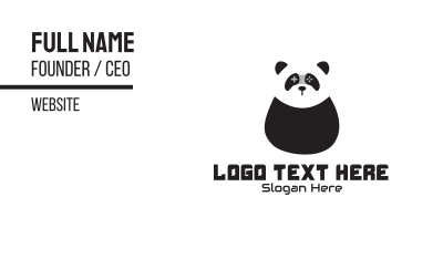 Panda Gaming Mascot  Business Card