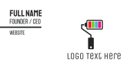Power Paint Roller Business Card Image Preview
