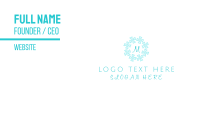 Snowflake Lettermark Business Card Image Preview