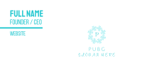 Snowflake Lettermark Business Card Image Preview