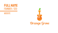 Orange Juice Music Business Card Image Preview