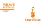 Orange Juice Music Business Card Image Preview