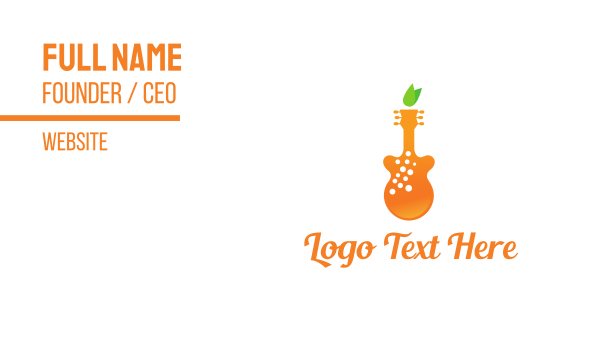 Orange Juice Music Business Card Design Image Preview