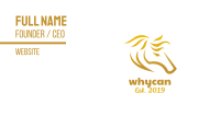 Gold Horse Stroke Business Card Image Preview
