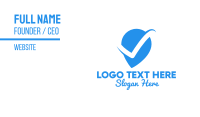 Blue Verified Pin Business Card Image Preview