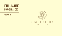 Minimalist Sun Sunflower Business Card Image Preview