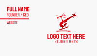 Emergency Helicopter Rescue Ambulance Business Card Preview