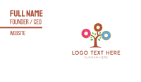 Colorful Doughnut Tree Business Card Preview