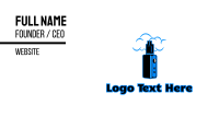 Blue Variable Vape Business Card Image Preview
