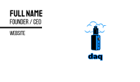 Blue Variable Vape Business Card Image Preview