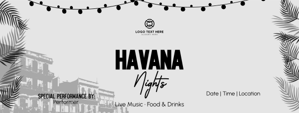 Havana Nights Facebook Cover Design Image Preview