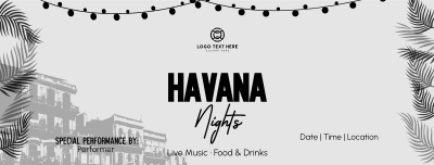 Havana Nights Facebook cover Image Preview