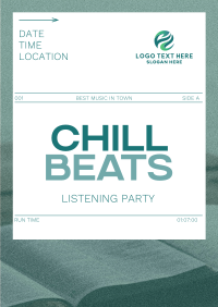 Minimal Chill Music Listening Party Flyer Image Preview