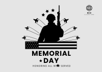 Honoring Veterans Postcard Design