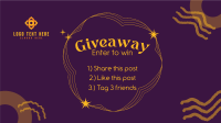 Abstract Giveaway Rules Facebook event cover Image Preview