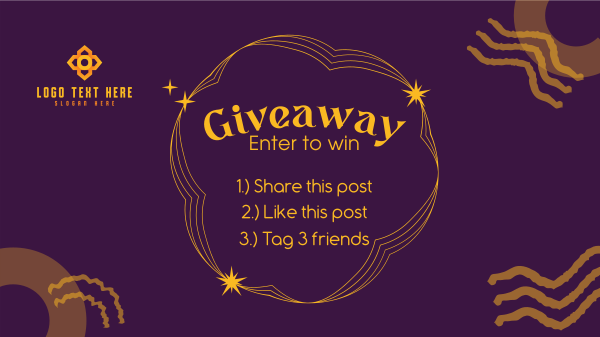 Abstract Giveaway Rules Facebook Event Cover Design Image Preview