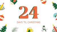 Quirky Christmas Countdown Facebook Event Cover Image Preview