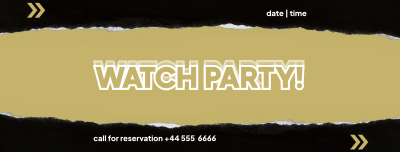 Watch Party Facebook cover Image Preview