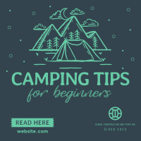 Camping Tips For Beginners Instagram post Image Preview