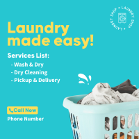 Laundry Made Easy Instagram Post | BrandCrowd Instagram Post Maker