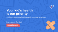 Pediatric Health Care Facebook Event Cover Design