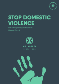 Stop Domestic Violence Poster Image Preview